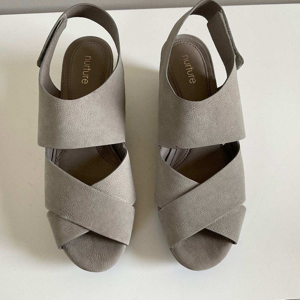 Nurture by Lamaze Gray Women's Sandals